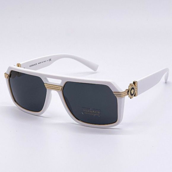 New Versace White 58mm Unisex Sunglasses - Picture 3 of 8